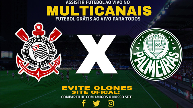 Assistir Corinthians x Palmeiras AO VIVO Online 04/11/2024