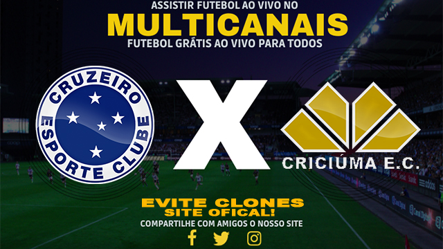 Assistir Cruzeiro x Criciúma AO VIVO Online 09/11/2024